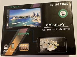 Car Stereo MP5 Player CML-Play Mirror Link 7622DM HD1024x600 Touch Screen Remote - £43.45 GBP