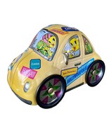 Warner Bros Car Shaped Tin Box Tweety Taz Road Trip Bug Luggage Wheels E... - $141.78 MXN