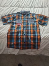 Black Label Size Large Button Up Boys Shirt - £18.98 GBP