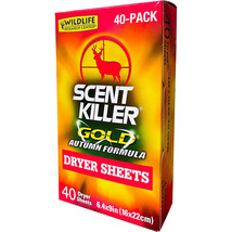 Wildlife Research Scent Killer Gold Dryer Sheets Autumn Formula 40 pk. - $48.01