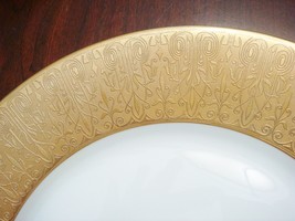 Royal Bayreuth China COINGOLDS  gold encrusted china dinner plate 10 1/2&quot; PICK1 - £48.23 GBP
