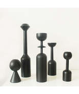 Modern simple black wooden candle holder - $618.04 MXN+ Modern simple black wooden candle holder - $618.04 MXN+