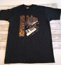VTG SS New York City Broadway Black T Shirt Fruit Of the Loom Jay Graphics SZ L - £7.82 GBP