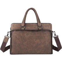 Leather Mens Bag 2022 New Business Handbag First Layer Cowhide Briefcase Men Com - £116.47 GBP