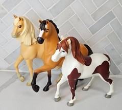 Lot Of 3 Dreamworks Spirit Riding Free Horses 6” Figure Toy Just Play - £19.83 GBP