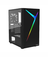 GAMDIAS ATX Mid Tower Gaming Computer PC Case with Tempered Glass Swing ... - $2,757.13 MXN