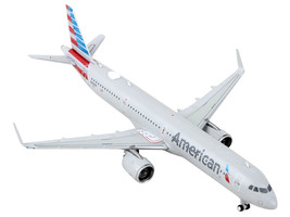 Airbus A321neo Commercial Aircraft &quot;American Airlines&quot; Gray 1/400 Diecast Model  - £48.66 GBP