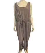 NWT Abercrombie &amp; Fitch Taupe Spaghetti Strap Jumpsuit Size XLP - €40,60 EUR
