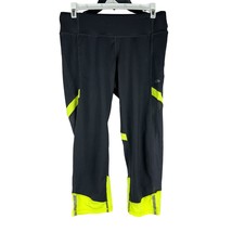 C9 by Champion Duodry Womens Size M Black and Neon Yellow Athletic Leggings - £10.96 GBP
