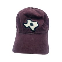 Maroon Brown Carhartt Force Cotton Canvas Texas State Patch Hat Cap - £19.07 GBP