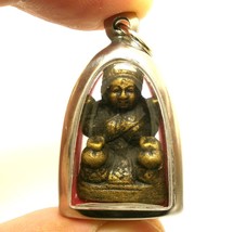 Nangkwak Thai Amulet Pendant Lady Call Good Luck Money Rich Trade Real Talisman - £26.44 GBP