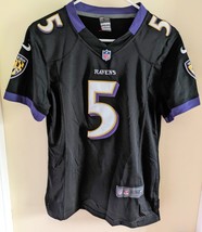 Nike On Field Joe Flacco Baltimore Ravens Black Stitched Jersey #5 Size ... - $49.49