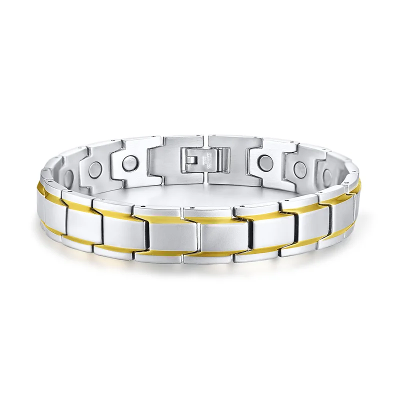 Vinterly Black Energy Bracelet for Men Women Health Magnetic Bracelets Bangles C - £26.47 GBP