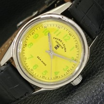 Swiss Favre Leuba Sea King 101 HAND-WINDING Mens Yellow Dial Watch a431419-1 - $34.99