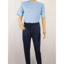 Men's Monte Carlo Turkey Jogging Suit 2pc Jump Set Stretchable 95192 Blue White image 6