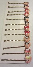 Vintage Mice / devil Enamel Bobby Pins set of 12 - $38.00