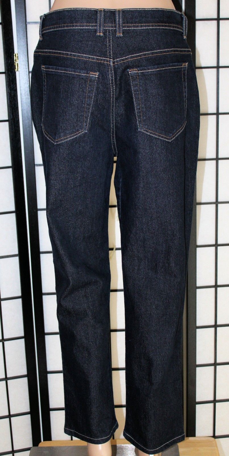 GLORIA VANDERBILT AMANDA Women's Size 8 Dark Wash Stretch Jeans 27" Inseam EUC - $26.11