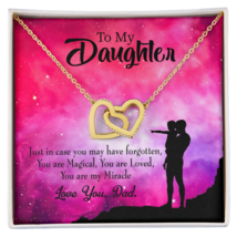 To My Daughter Daughter is Dad&#39;s Miracle Inseparable Necklace - £45.35 GBP+