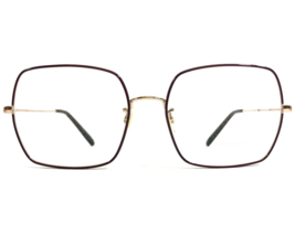 Oliver Peoples Brille Rahmen OV1279 5037 Justyna Rot Gold Quadratisch 54... - £111.15 GBP