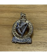 Vintage British Queens Royal Irish Hussara Staybright Hat Cap Badge KG JD - $11.88