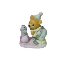 VTG 1980’s HOMCO Porcelain 4.5” Clown Bear Dog On A Ball Figure #8881- T... - $11.17