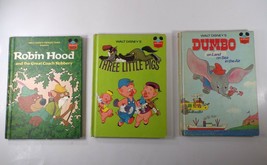 Robin Hood, Three Little Pigs, Dumbo - Disney World of Reading 3 Kids Book Lot - £6.17 GBP