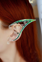 Elf ear cuffs no piercing, Fairy ear cuff earring, elven ear wrap - $42.00+