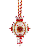 The Cracker Box Christmas Ornament Mandarin Door (Red Beads) - $46.35