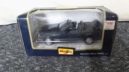 1989 Mercedes Benz 500SL Dark Gray Convertible 1/24 Scale Diecast Car Ma... - $373.45 MXN