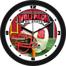 NC State North Carolina State Wolfpack Football Helmet clock - £30.44 GBP