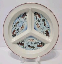 Villeroy and Boch Naif Christmas Divided Hors d&#39;Oevre Dish Serving Tray Plate - £32.72 GBP