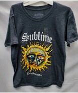 Sublime Women&#39;s Shirt Small Gray Short Sleeve Boxy Crew Neck Stretch Gra... - $16.39 CAD