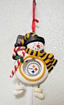 NFL Pittsburgh Steelers Clay Dough Snowman Xmas Ornament Team Sports Ame... - $12.99