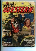 New WESTERN-NOV 1944-VIOLENT Pulp FICTION-STAGE Coach Robbery COVER-poor - £19.83 GBP
