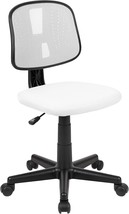 Mid-Back White Mesh Swivel Task Office Chair With Pivot Back By Flash Furniture, - £55.47 GBP