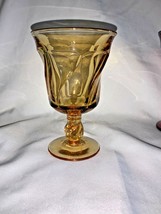 VINTAGE Fostoria Glass Jamestown Amber Glass Water Goblet - $22.00