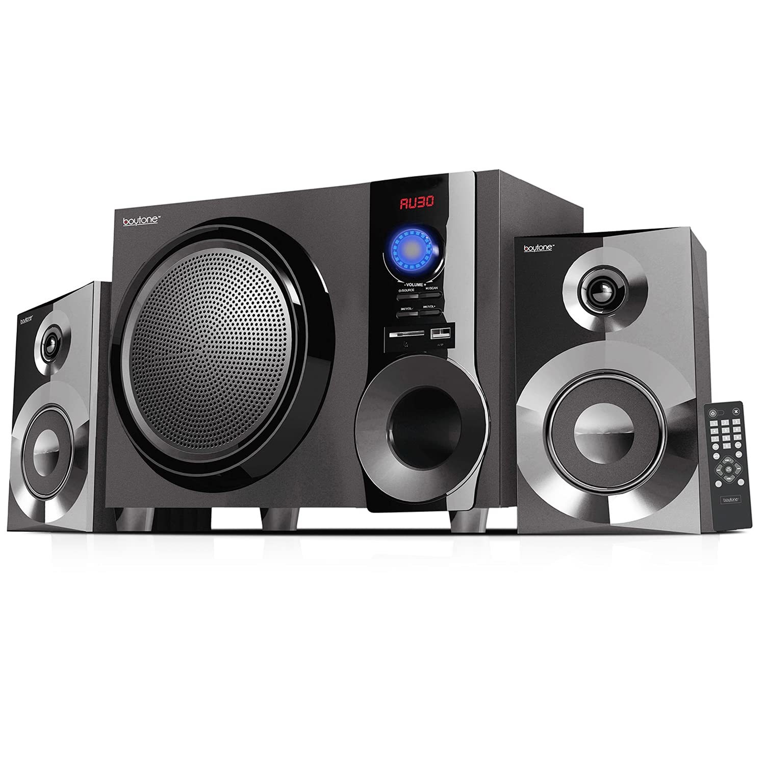 Boytone BT-225FB Wireless Bluetooth Stereo Audio Speaker with Powerful Sound, Ba