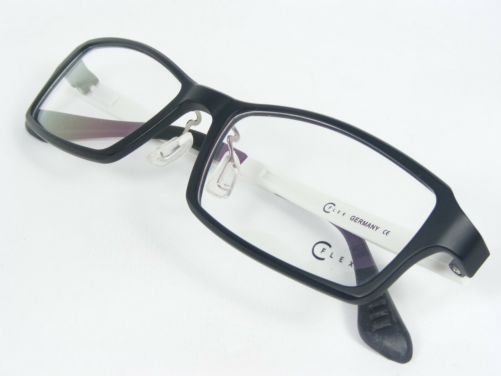 Flex Mod 0025 003 Noir Mat/Blanc Lunettes Monture 55-18-140mm Allemagne Item image 4
