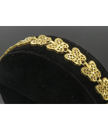 925 Sterling Silver - Gold Plated Diamond Cut Butterfly Chain Bracelet -... - €57,91 EUR