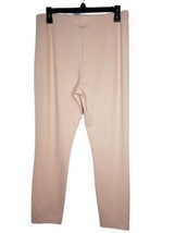 HUE Womens Simply Stretch Ankle Zip Leggings Color Evening Sand Size Large - $40.00