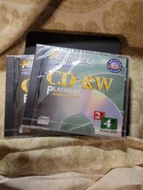 2 Memorex CD-RW Platinum 4x Rewritable Speed 650 Mb / 74 Minutes - Wrapped  NEW - $7.61
