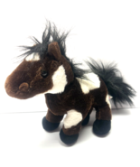 Ganz Webkinz Pinto Horse Brown White 9&quot; Tall Plush Figure - $181.91 MXN