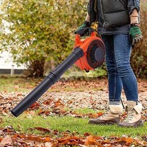 Gas Powered Handheld Leaf Blower 25.4cc 2-Stroke Engine for Lawn and Yard Cleani - £132.59 GBP