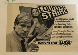 Counter Strike Vintage Tv Guide Print Ad Christopher Plummer Tpa25 - £4.69 GBP