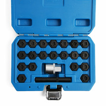 22 Pc 1/2 In Drive Socket Anti-Theft Wheel Lock Lug Nut Key Socket Set For Bmw - £90.78 GBP