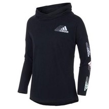 Adidas Little Girls Hooded Logo Graphic Long-Sleeve Tee, Size 6 - £10.98 GBP