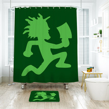 ICP Shower Curtain Bath Mat Bathroom Waterproof Decorative - £18.04 GBP+