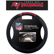 NFL Tampa Bay Buccaneers Poly-Suede on Mesh Steering Wheel Cover by Frem... - £15.62 GBP