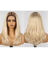 Blonde Lace Front 60% Human Hair Blend Wig 13X5X1 Glueless 18&quot; - $59.99