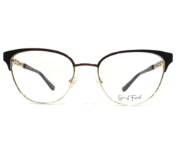 Eyes of Faith Eyeglasses Frames RADIANCE Golden Toffee Brown Gold 53-18-140 - £36.64 GBP
